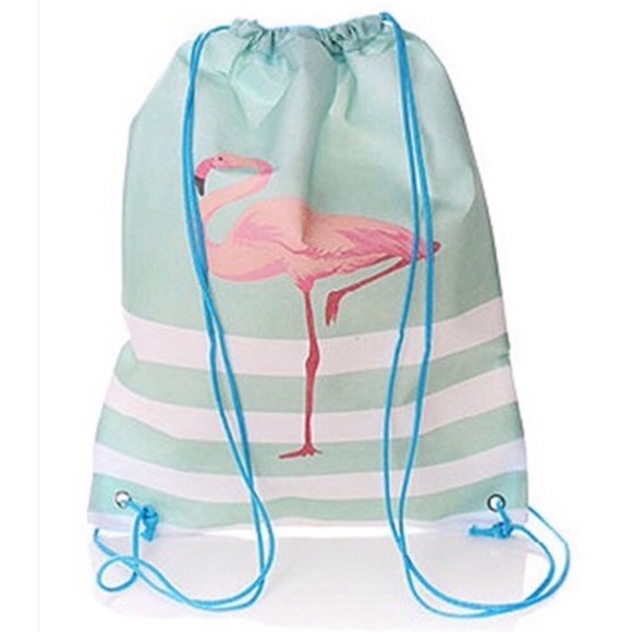 🏖Flamingo Drawstring Backpack🏖 - Picture 3 of 6